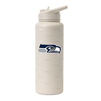 Logo Brands Seattle Seahawks 34oz. Sand Ghost Quencher Bottle