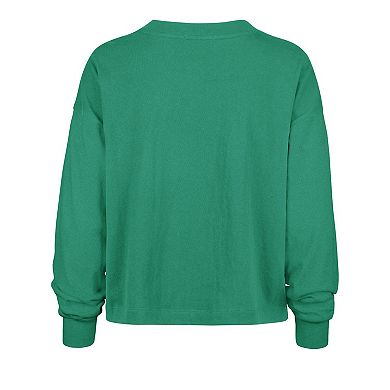 Women's '47 Kelly Green Oregon Ducks Stacked Sydney Long Sleeve T-Shirt
