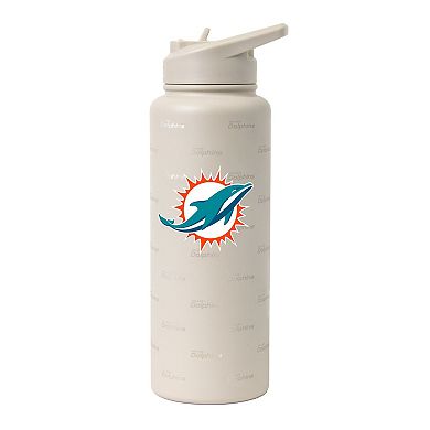 Logo Brands Miami Dolphins 34oz. Sand Ghost Quencher Bottle
