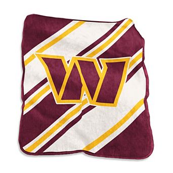 Washington Commanders Raschel Stripe Throw Blanket