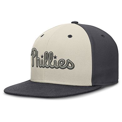Men's Nike Anthracite Philadelphia Phillies Dri-FIT True Fitted Hat