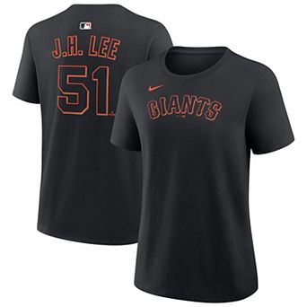 Women's Nike Jung Hoo Lee Black San Francisco Giants Name & Number T-Shirt