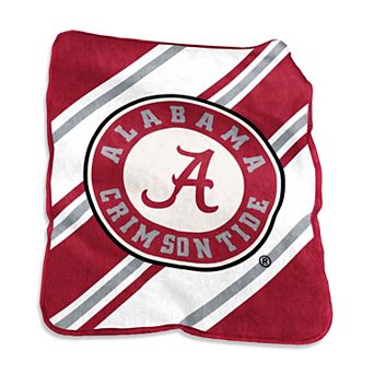 Alabama Crimson Tide Raschel Stripe Throw Blanket