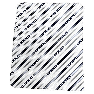 Dallas Cowboys Classic Vertical Stripe Fleece Throw Blanket