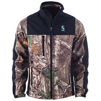 Men's Dunbrooke Camo Seattle Mariners Hunter Softshell Full-Zip Jacket