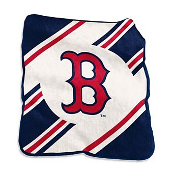 Boston Red Sox Raschel Stripe Throw Blanket