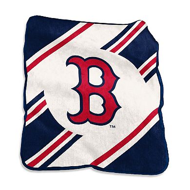 Boston Red Sox Raschel Stripe Throw Blanket