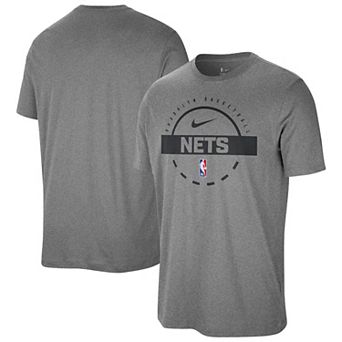 Men's Nike Charcoal Brooklyn Nets Authentic Practice T-Shirt