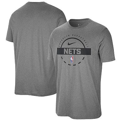 Men's Nike Charcoal Brooklyn Nets Authentic Practice T-Shirt