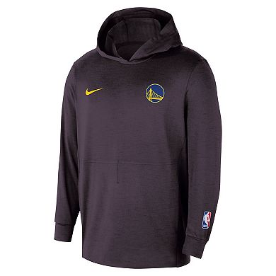 Men's Nike Black Golden State Warriors Authentic Practice Yoga Restore Dri-Fit Pullover Hoodie