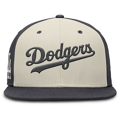 Men's Nike Anthracite Los Angeles Dodgers Dri-FIT True Fitted Hat