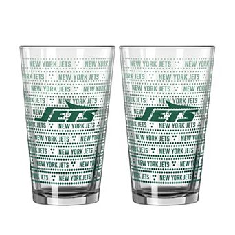 Logo Brands New York Jets Two-Pack Chant Fade 16oz. Pint Glass Set