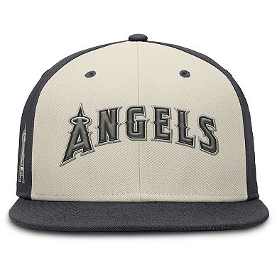 Men's Nike Anthracite Los Angeles Angels Dri-FIT True Fitted Hat