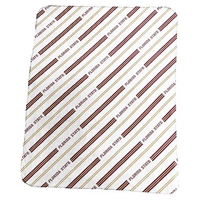 Florida State Seminoles Classic Vertical Stripe Fleece Throw Blanket