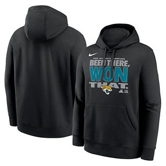 Men's Nike Black Jacksonville Jaguars 2025 AFC South Division Champions Locker Room Trophy Collection Hoodie