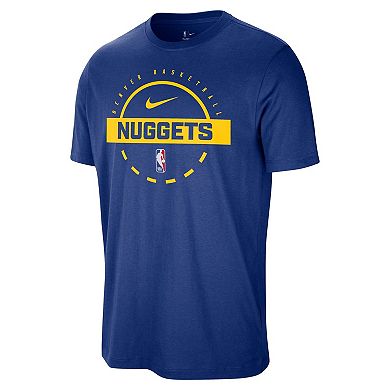 Men's Nike Blue Denver Nuggets Authentic Practice T-Shirt