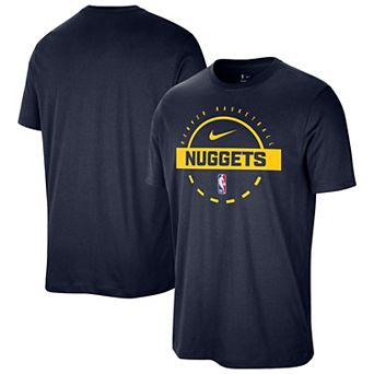 Men's Nike Navy Denver Nuggets Authentic Practice T-Shirt