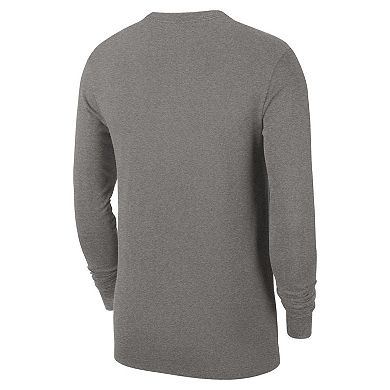 Men's Nike Charcoal San Antonio Spurs Authentic Long Sleeve Practice T-Shirt