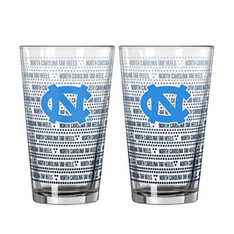 Logo Brands North Carolina Tar Heels Two-Pack Chant Fade 16oz. Pint Glass Set