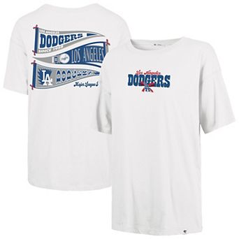 Women's '47 Sand Los Angeles Dodgers Bow & Banner Sadie T-Shirt