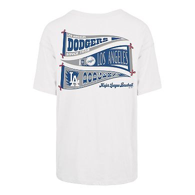 Women's '47 Sand Los Angeles Dodgers Bow & Banner Sadie T-Shirt