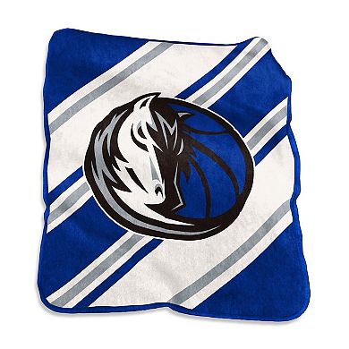 Dallas Mavericks Raschel Stripe Throw Blanket
