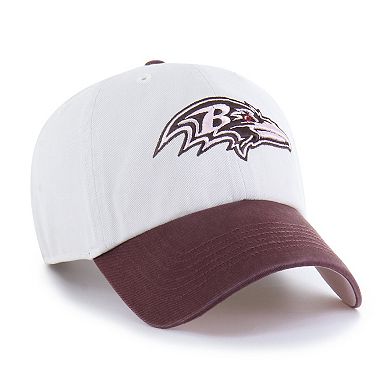 Unisex '47 Stone/Burgundy Baltimore Ravens Love Letter Clean Up Adjustable Hat