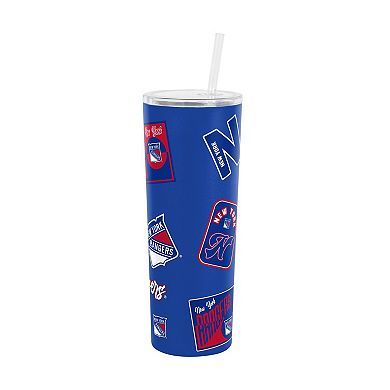 Logo Brands New York Rangers 30oz Dreamweave Straw Tumbler
