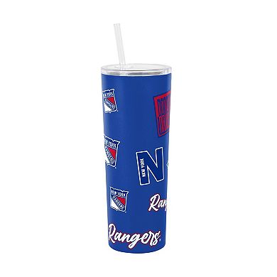 Logo Brands New York Rangers 30oz Dreamweave Straw Tumbler