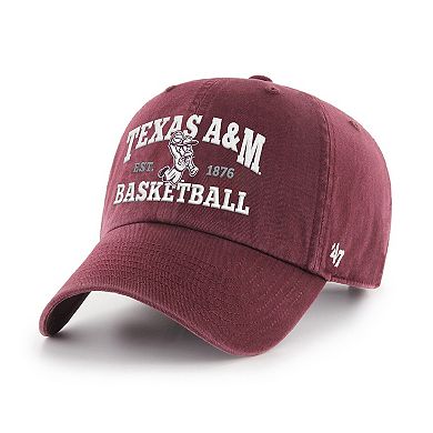 Men's '47 Maroon Texas A&M Aggies Ol' Sarge Basketball Clean Up Adjustable Hat