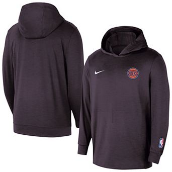 Men's Nike Black New York Knicks Authentic Practice Yoga Restore Dri-Fit Pullover Hoodie