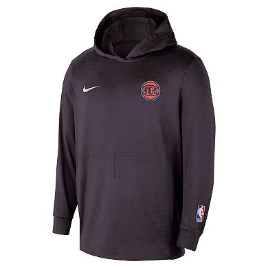 Men's Nike Black New York Knicks Authentic Practice Yoga Restore Dri-Fit Pullover Hoodie