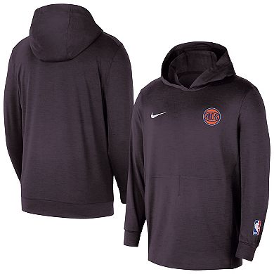 Men's Nike Black New York Knicks Authentic Practice Yoga Restore Dri-Fit Pullover Hoodie