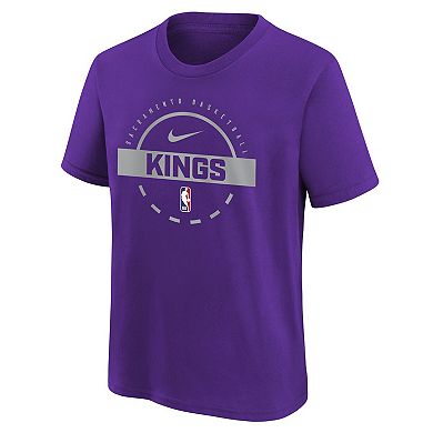 Youth Nike Purple Sacramento Kings Practice T-Shirt