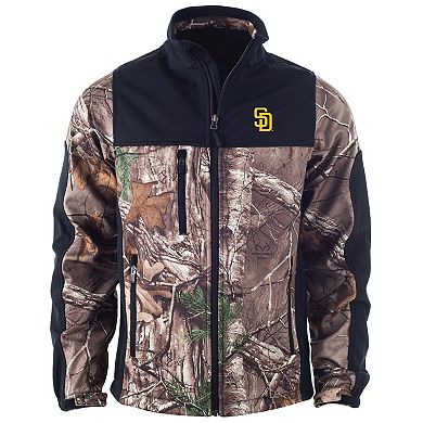 Men's Dunbrooke Camo San Diego Padres Hunter Softshell Full-Zip Jacket