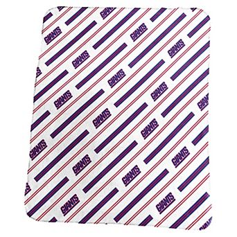 New York Giants Classic Vertical Stripe Fleece Throw Blanket