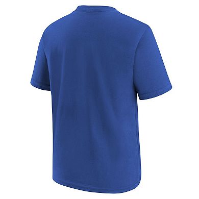 Youth Nike Blue Dallas Mavericks Practice T-Shirt