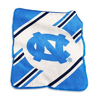 North Carolina Tar Heels Raschel Stripe Throw Blanket