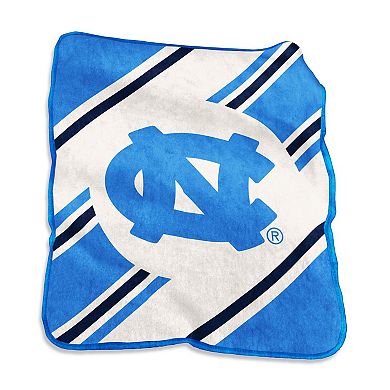 North Carolina Tar Heels Raschel Stripe Throw Blanket