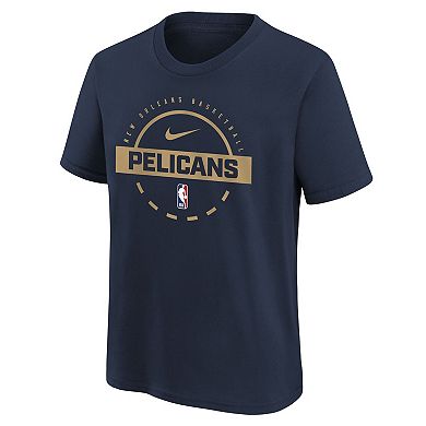 Youth Nike Navy New Orleans Pelicans Practice T-Shirt