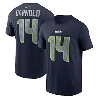 Men's Nike Sam Darnold College Navy Seattle Seahawks Name & Number T-Shirt
