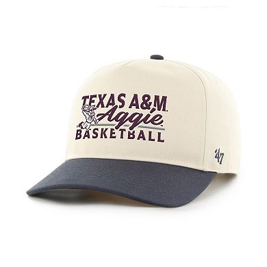 Men's '47 Natural/Charcoal Texas A&M Aggies Ol' Sarge Basketball Hitch Adjustable Hat