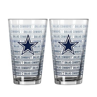 Logo Brands Dallas Cowboys Two-Pack Chant Fade 16oz. Pint Glass Set
