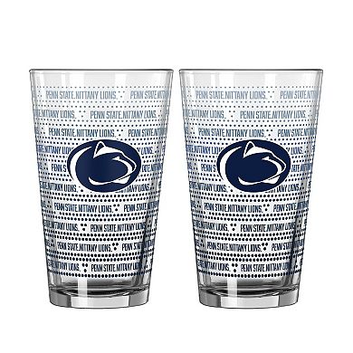 Logo Brands Penn State Nittany Lions Two-Pack Chant Fade 16oz. Pint Glass Set
