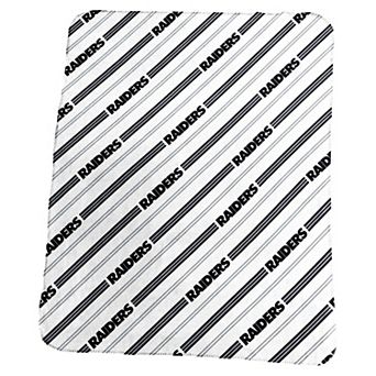 Las Vegas Raiders Classic Vertical Stripe Fleece Throw Blanket