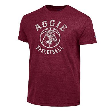 Men's Champion Maroon Texas A&M Aggies Ol' Sarge Basketball Tri-Blend T-Shirt