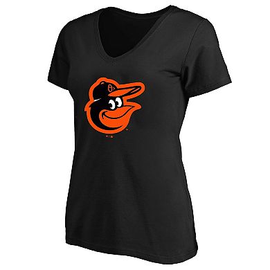 Women's Profile Pete Alonso Black Baltimore Orioles Plus Size Name & Number V-Neck T-Shirt