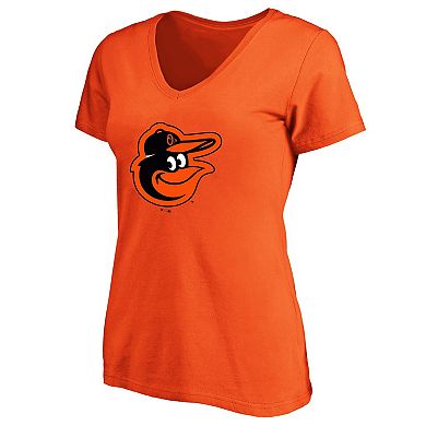Women's Profile Pete Alonso Orange Baltimore Orioles Plus Size Name & Number V-Neck T-Shirt