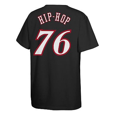 Youth Mitchell & Ness Black Philadelphia 76ers Hip Hop T-Shirt