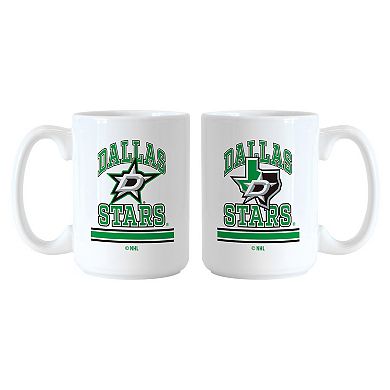 Dallas Stars 15oz. Current & Throwback Mug Set